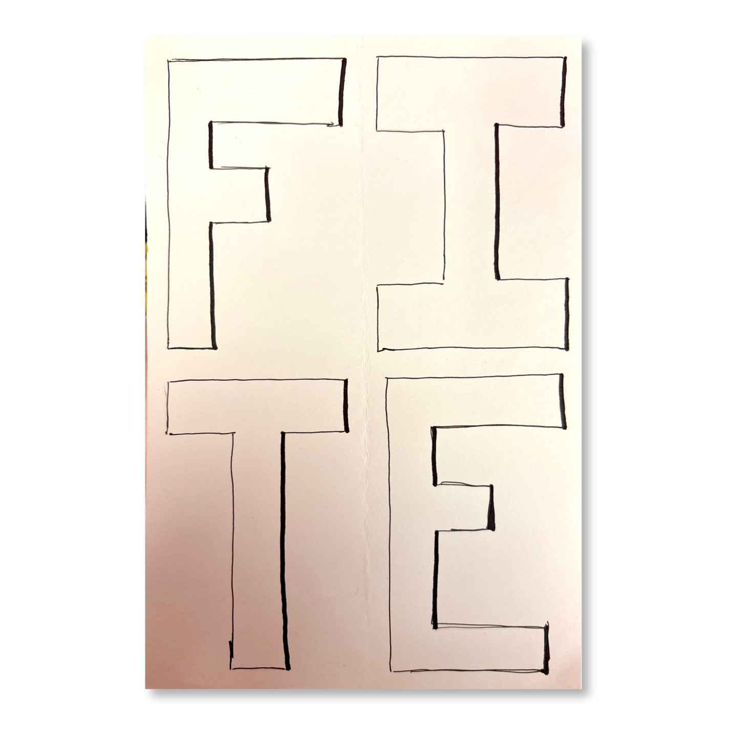 Handwritten Lyrics: Imagine We Are Infinite (PCP)