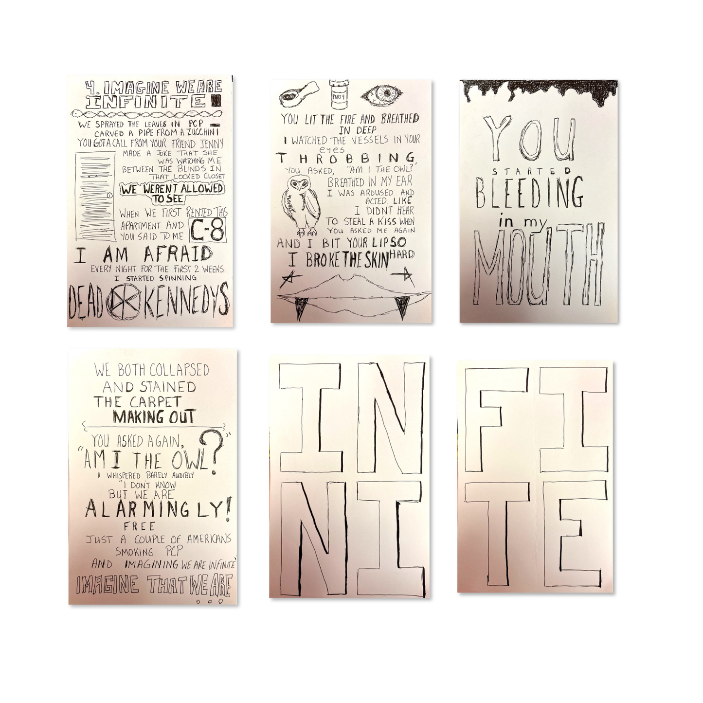 Handwritten Lyrics: Imagine We Are Infinite (PCP)