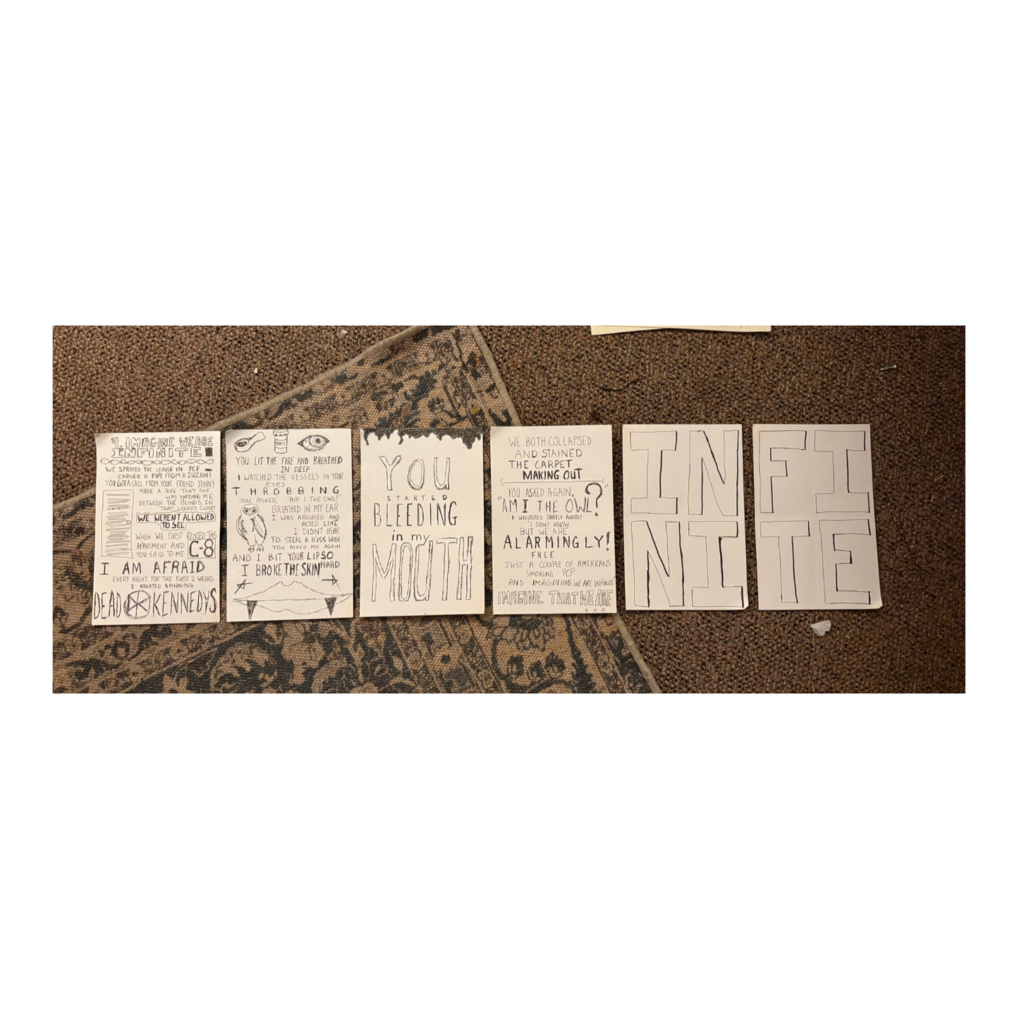 Handwritten Lyrics: Imagine We Are Infinite (PCP)