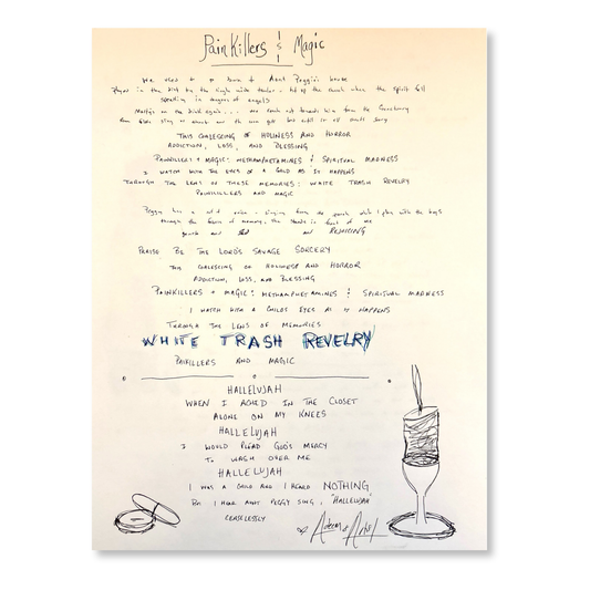 Handwritten Lyrics: Painkillers & Magic