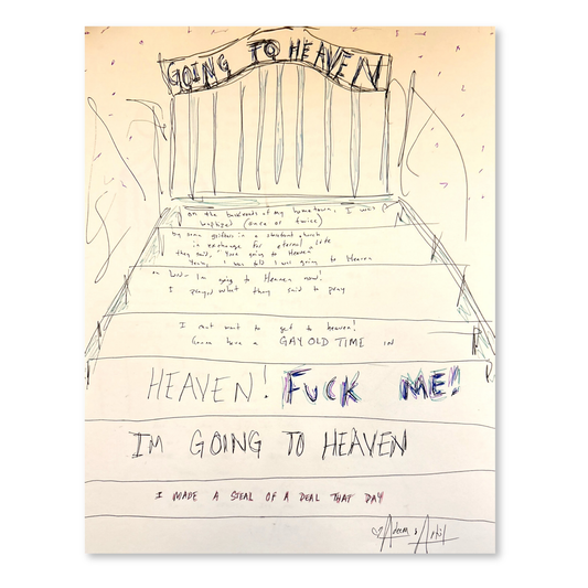 Handwritten Lyrics: Going to Heaven
